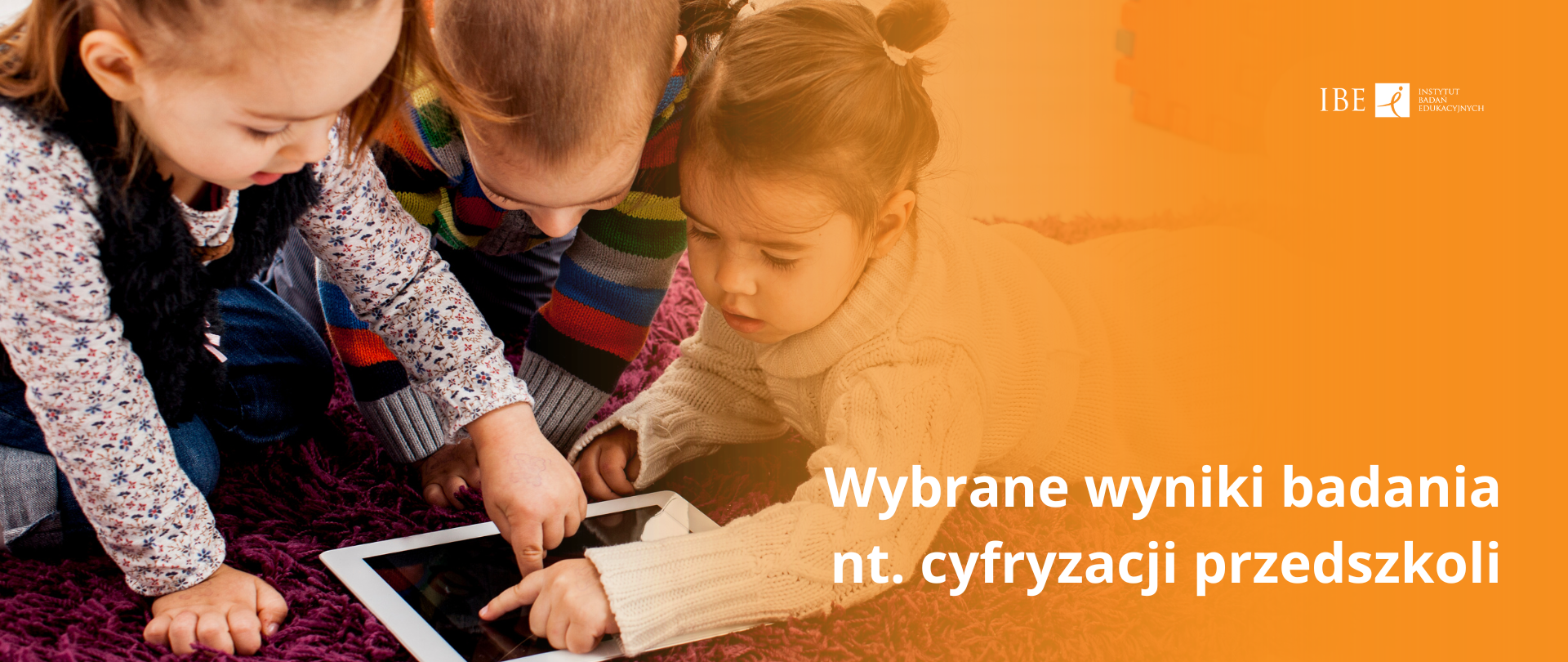 ilustracja informacyjna Badanie ilościowe dot. cyfryzacji przedszkoli
